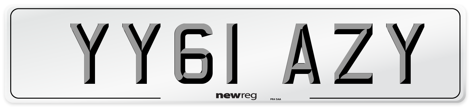 YY61 AZY Number Plate from New Reg
